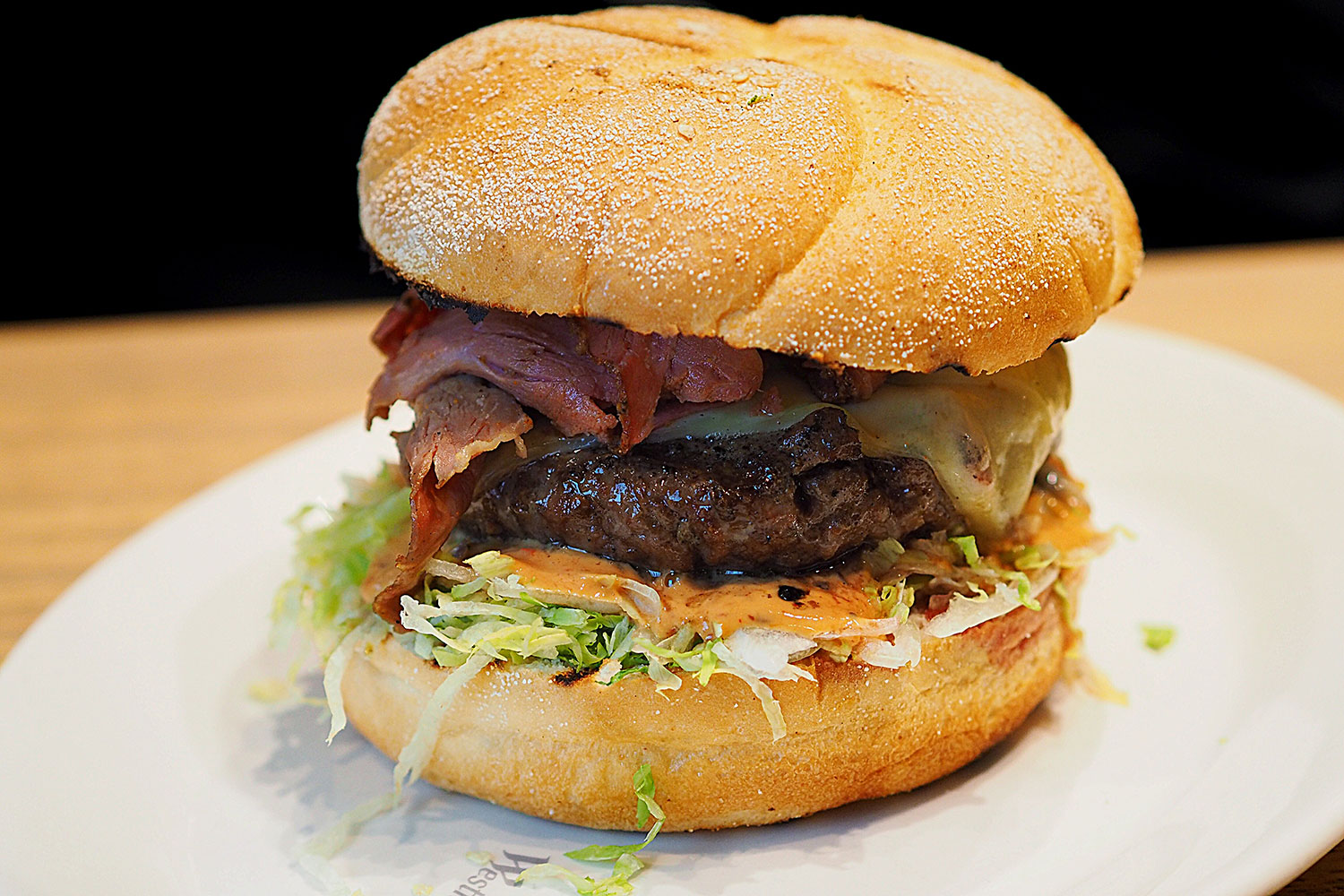 Reuben wagyu cheese burger ($14): Reuben and Moore, Sydney CBD. Sydney Food Blog Review