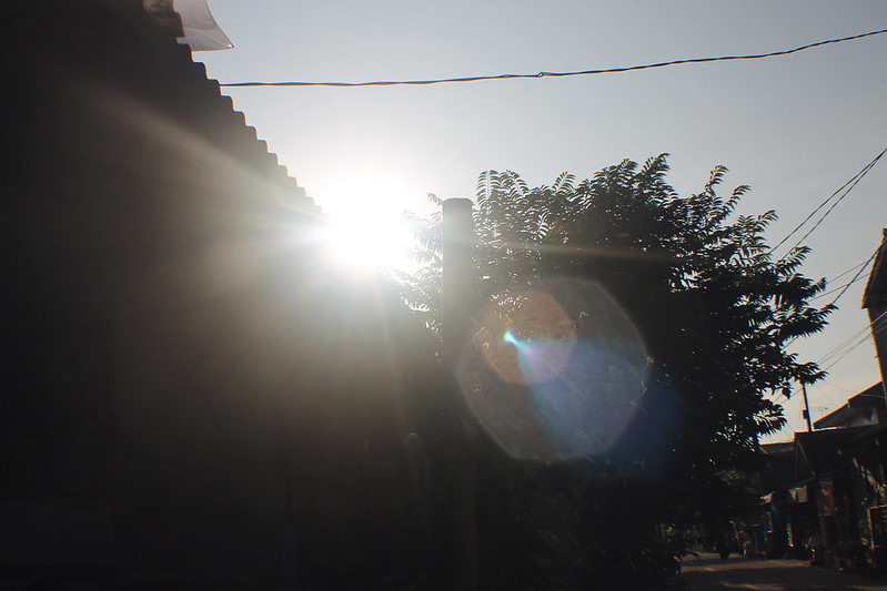 The morning we experienced the solar eclipse