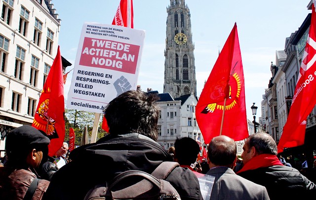 1 mei in Antwerpen // Foto's: Liesbeth