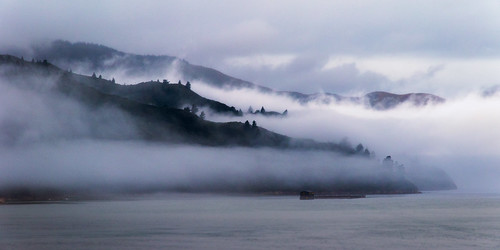 agriculture aquaculture coastallandscape coastline fog landscape marlborough marlboroughsounds mist nature newzealand salmonfarming seamists seascape sound southisland nz