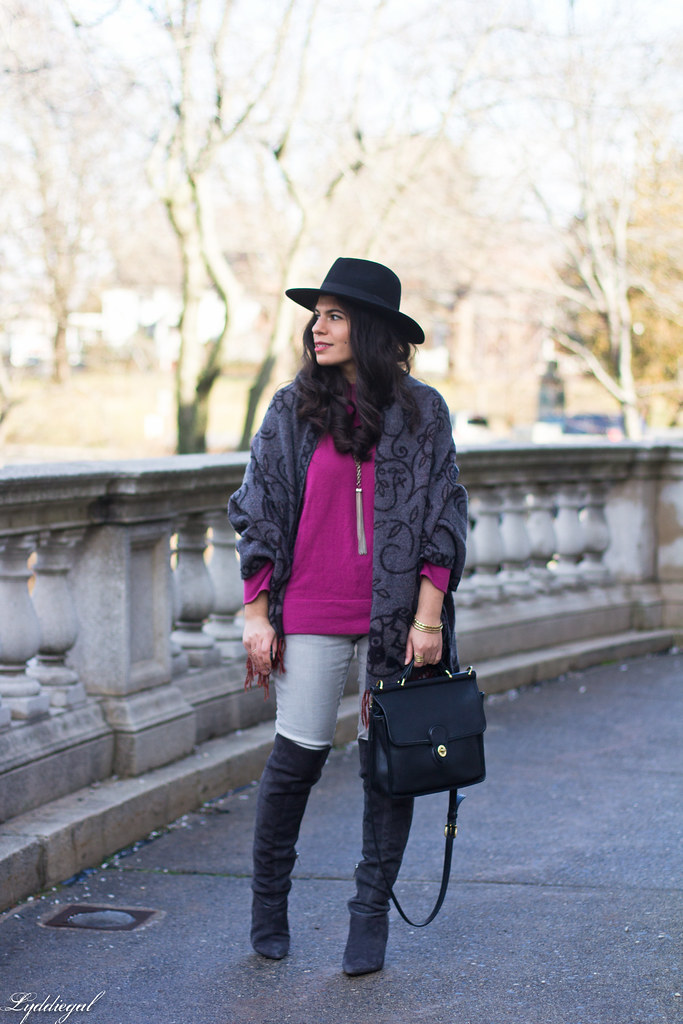 purple sweater, grey jeans, over the knee boots-3.jpg