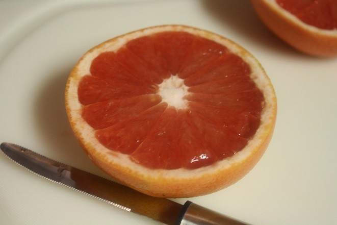 Broiled Grapefruit with Bananas and Honey