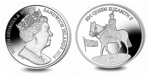 Sandwich island Queen on Horseback coin