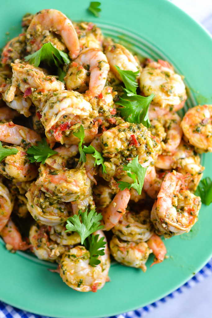 Spicy Garlic Shrimp with Herbs | Things I Made Today