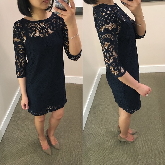LOFT Lace Shift Dress, size 0P