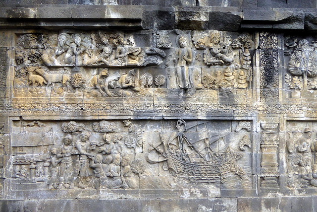 Reliefs at Borobodur