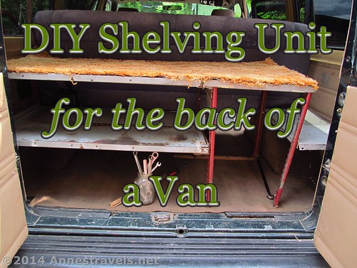How to make your own shelving unit for the back of a van or other vehicle