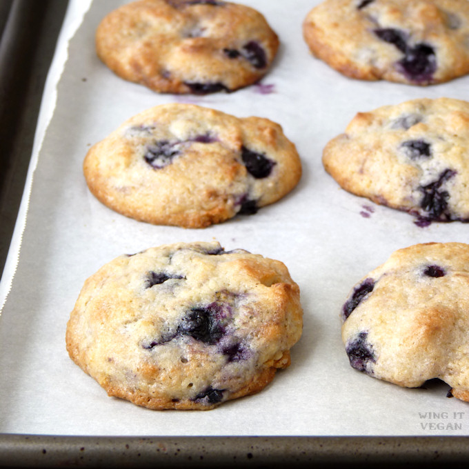 Half-Batch Blueberry Almond Cookies