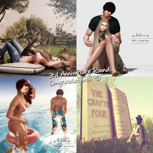 NEW!  [addme.] @ The Chapter Four - 3rd Anniversary!