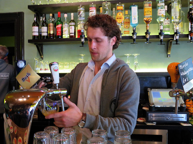Bartender at Ledig Erf Pub in Utrecht, Holland