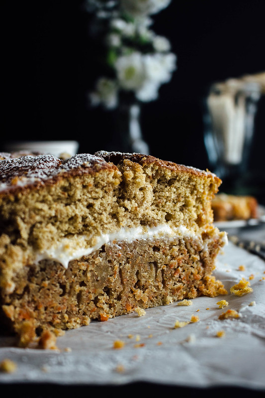 Carrot Pound Cake layered with a Brown Butter Cream Cheese Frosting // TermiNatetor Kitchen
