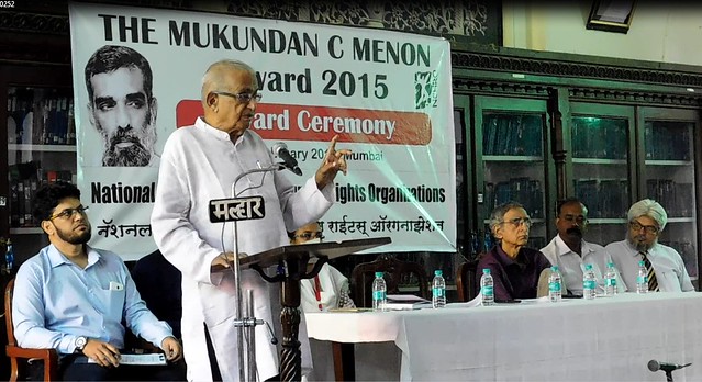 NCHRO’s Mukundan C Menon Award 2015 given to Ram Puniyani
