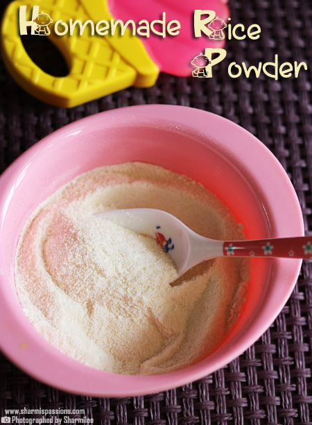 homemade baby cereal powder