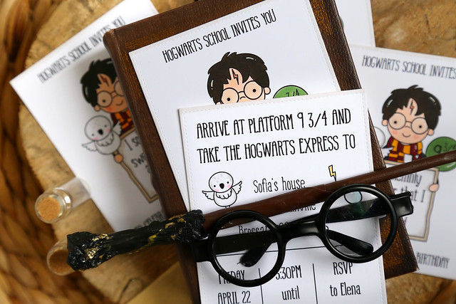 harry potter party invites