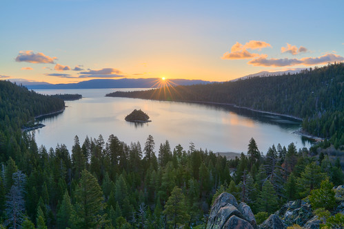 california sunrise laketahoe emeraldbay