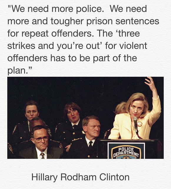 Hillary three strikes prisons Gyasi Ross