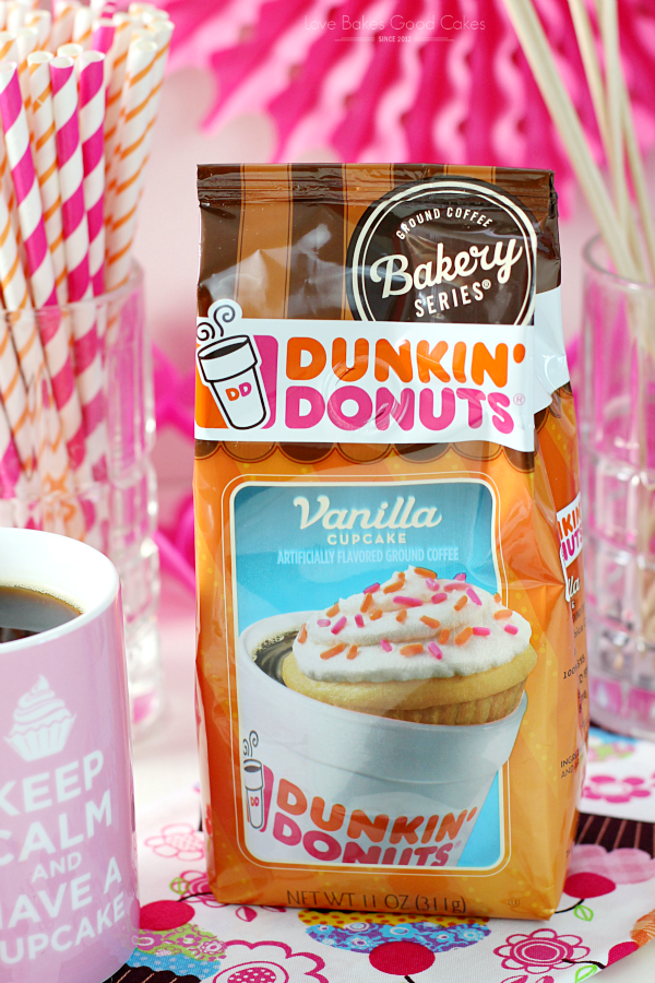 A package of Dunkin Donuts coffee.