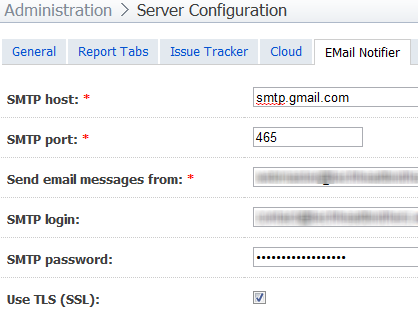 Using Gmail as TeamCity smtp server