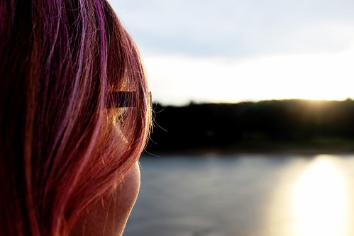 pink sunset girl glasses