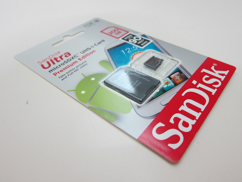SanDisk Ultra 200GB MicroSDXC Card - Packaging