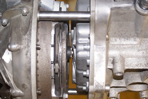 How far into clutch driven friction plate should gearbox splines on K100 go? 24412951132_ff28303db9