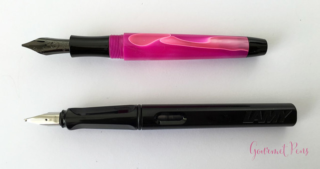 Review Monteverde Intima Neon Pink Fountain Pen - Stub @GouletPens (6)