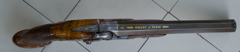 Pistolet Gosset à Paris vers 1830 25184992101_ec2facff9e_c