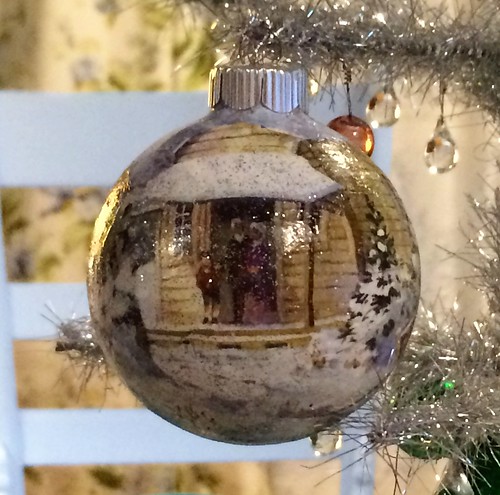 decoupage ornament / sleigh ride