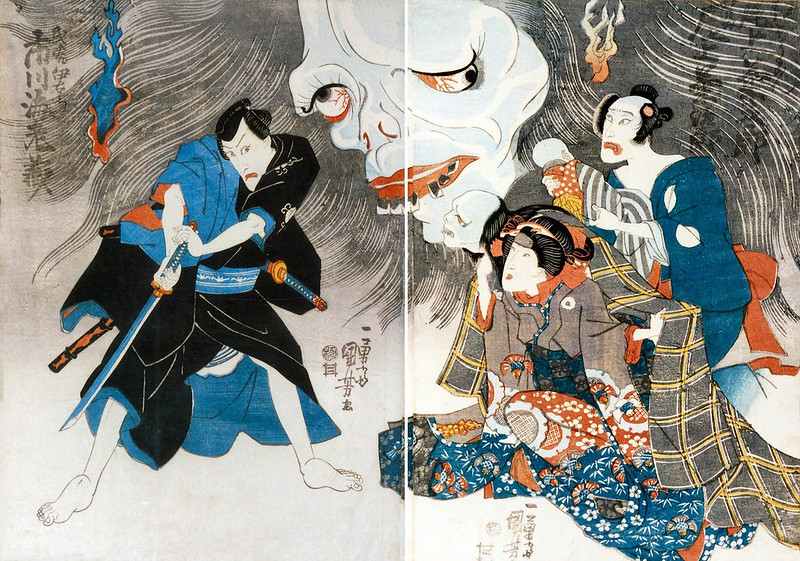 Utagawa Kuniyoshi - The Story of Oiwa and Tamiya Lemon, 1836