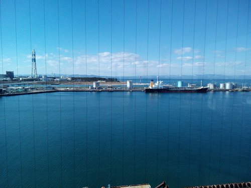 富山港展望台から見る富山港　富山東岩瀬