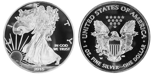 Counterfeit Proof 2015-W American Eagle silver piece