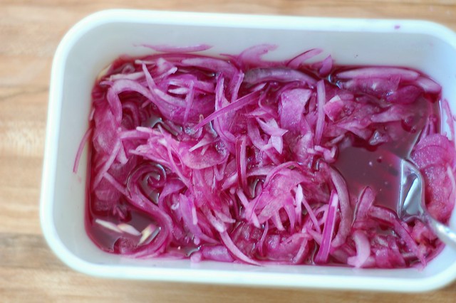 Making pickled red onions by Eve Fox, The Garden of Eating, copyright 2016
