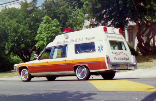 vintage superior cadillac ambulance