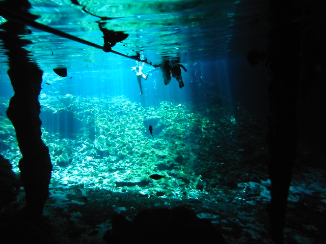 Gran Cenote, para hacer snorkel y buceo.