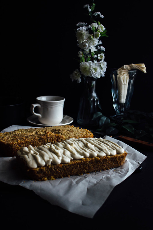 Carrot Pound Cake layered with a Brown Butter Cream Cheese Frosting // TermiNatetor Kitchen