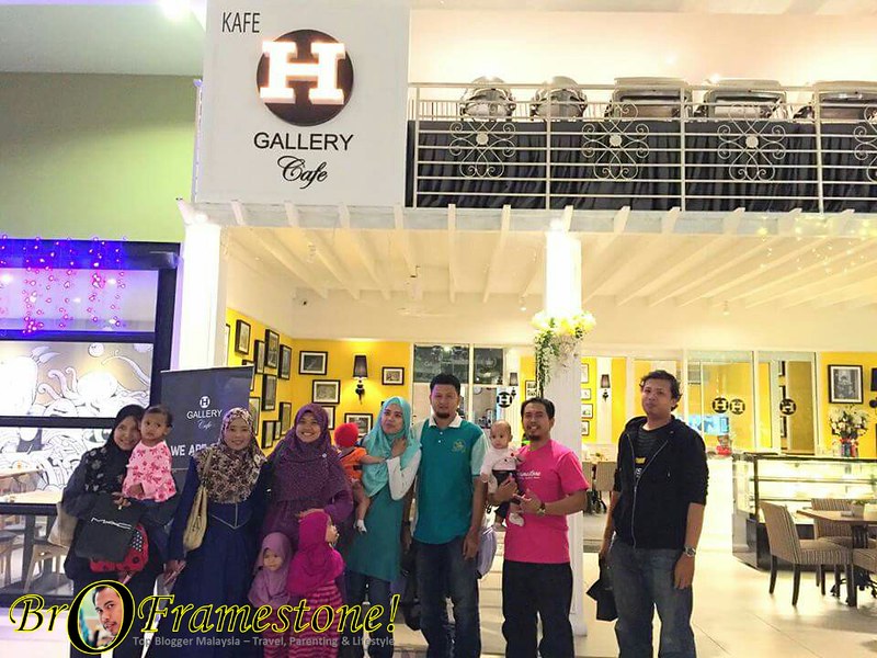 Makan Malam Pengomen Tegar blog Deqnoor di H Gallery Cafe, Sunway Nexis, Kota Damansara