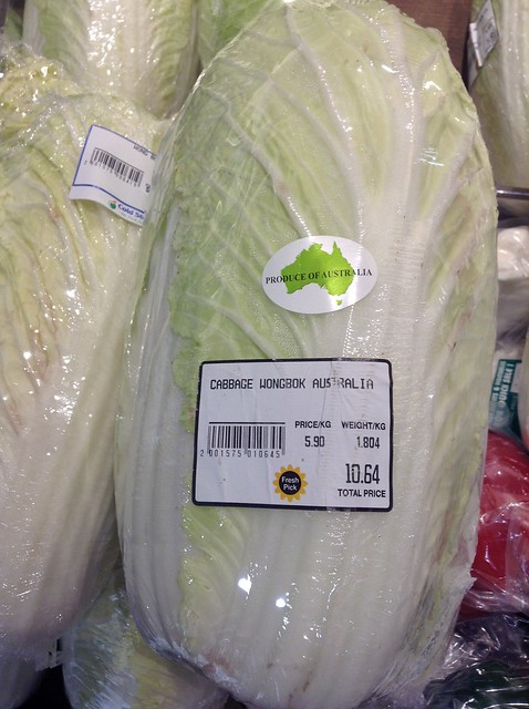 澳大利亚大白菜10.64新元