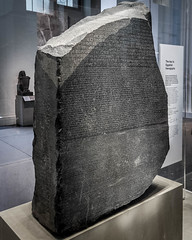 First tablet of 3 different languages used to translate between them

hieroglyphic,demotic,greek