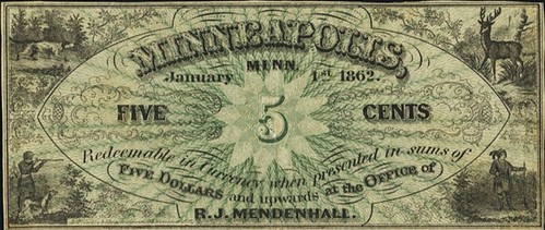 Minneapolis, MN - Office of R. J. Mendenhall 5 Cents
