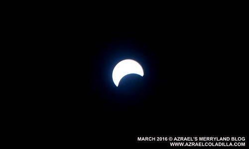 Partial solar eclipse March 9 2016 Philippines