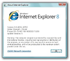 Logo: MS Internet Explorer 8