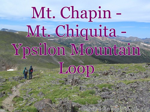 Hiking the Mt. Chapin / Mt. Chiquita / Ypsilon Mountain Loop. Here we're on the slopes of Mt. Chiquita. Rocky Mountain National Park, Colorado.