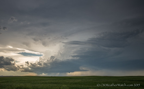 rays crepuscular supercell