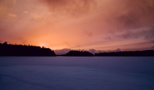 winter sunset snow poconos lakenaomi poconopines lakenaomiclub
