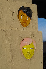 Faces - Wheat Paste , LA River