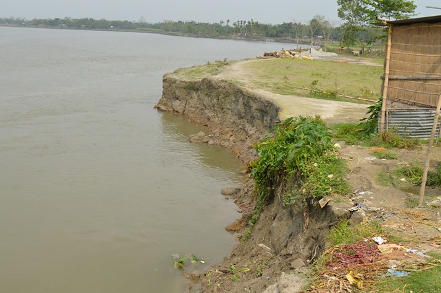The Beki River now flows right next to Jania and chops off land on a daily basis