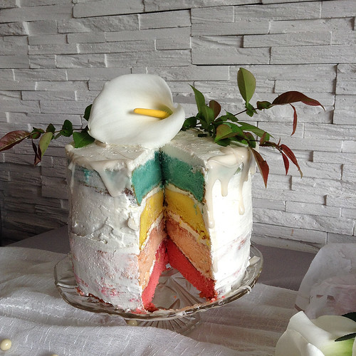 Rainbow cake // Easter 2016