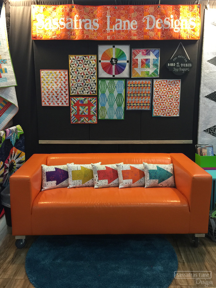 Sassafras Lane Designs booth at Quilt Market Fall 2015