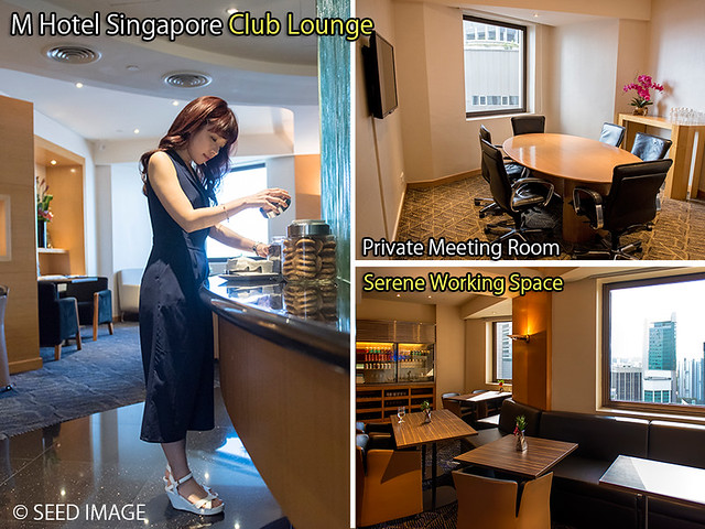 M Hotel Singapore Club Lounge View