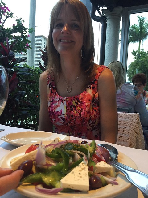 Me, with Greek salad